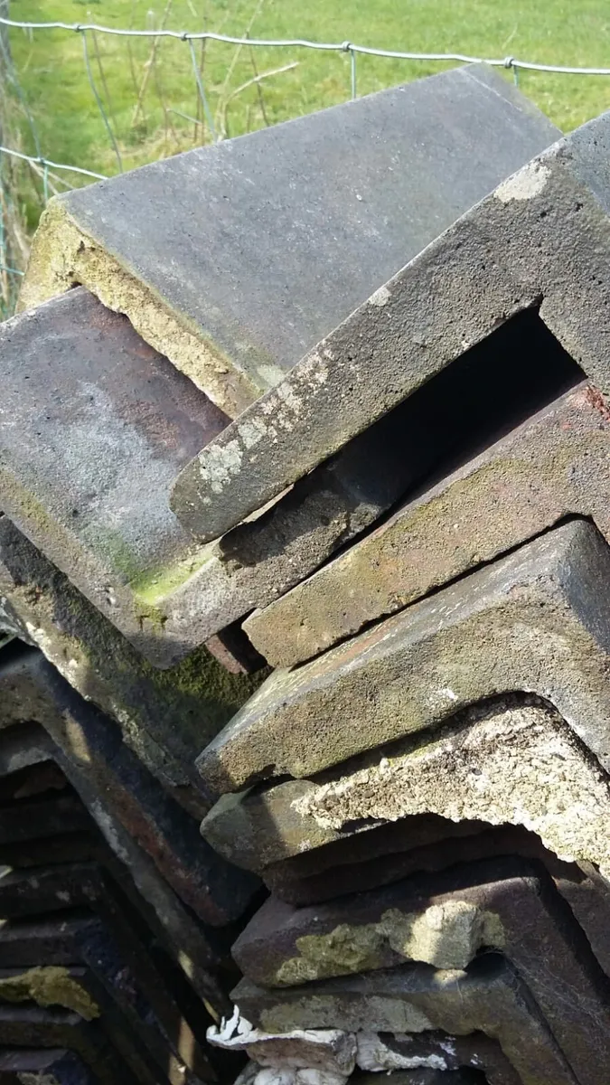 Bangor slates chimney pots floor ridge roof tiles - Image 4