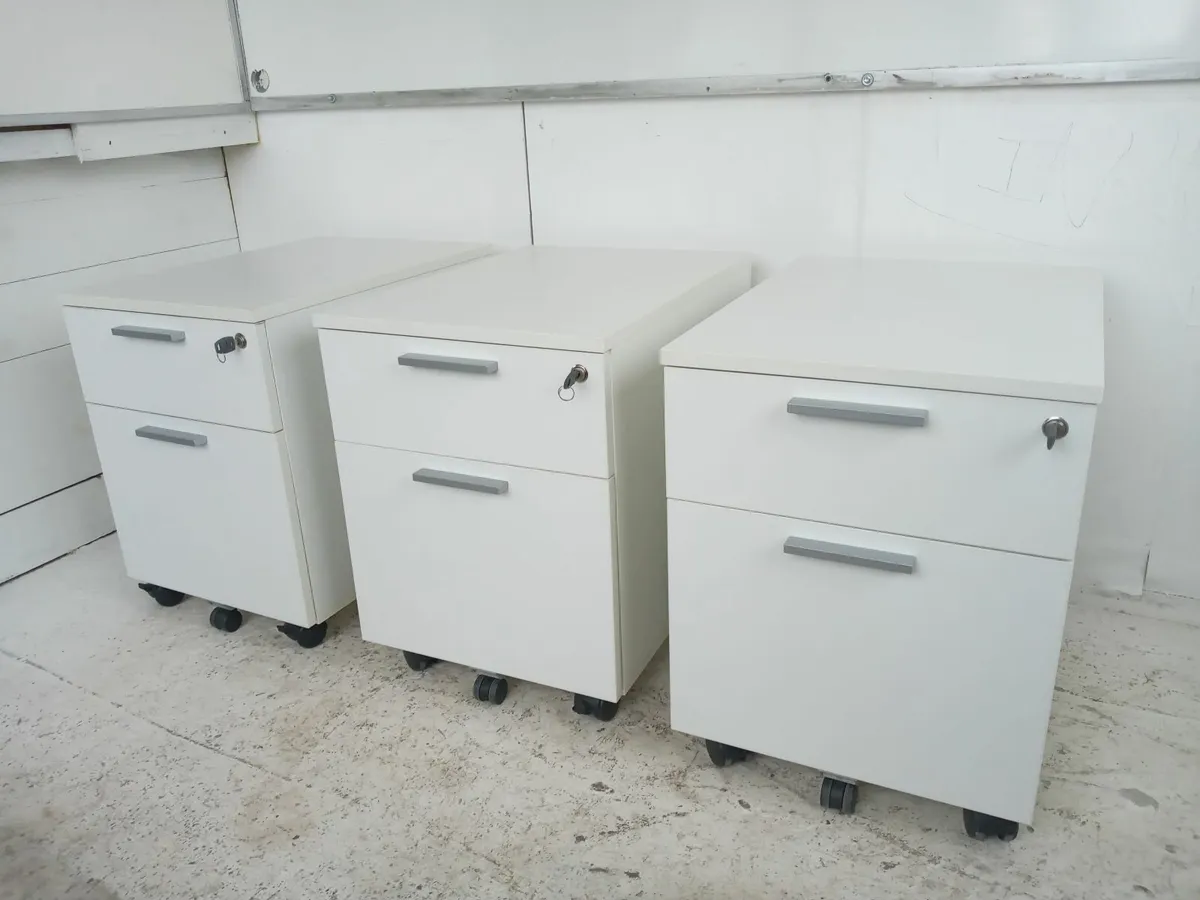 Delivery - 8 x Pedestals of Drawers with Keys - Image 2