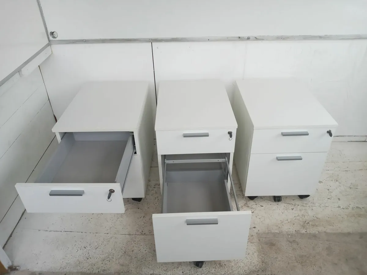 Delivery - 8 x Pedestals of Drawers with Keys - Image 4