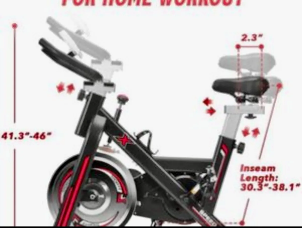 Racing Exercise Spin Bike - Image 1