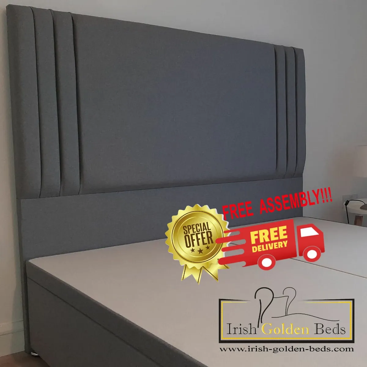 bed frame and headboard, free delivery - Image 4