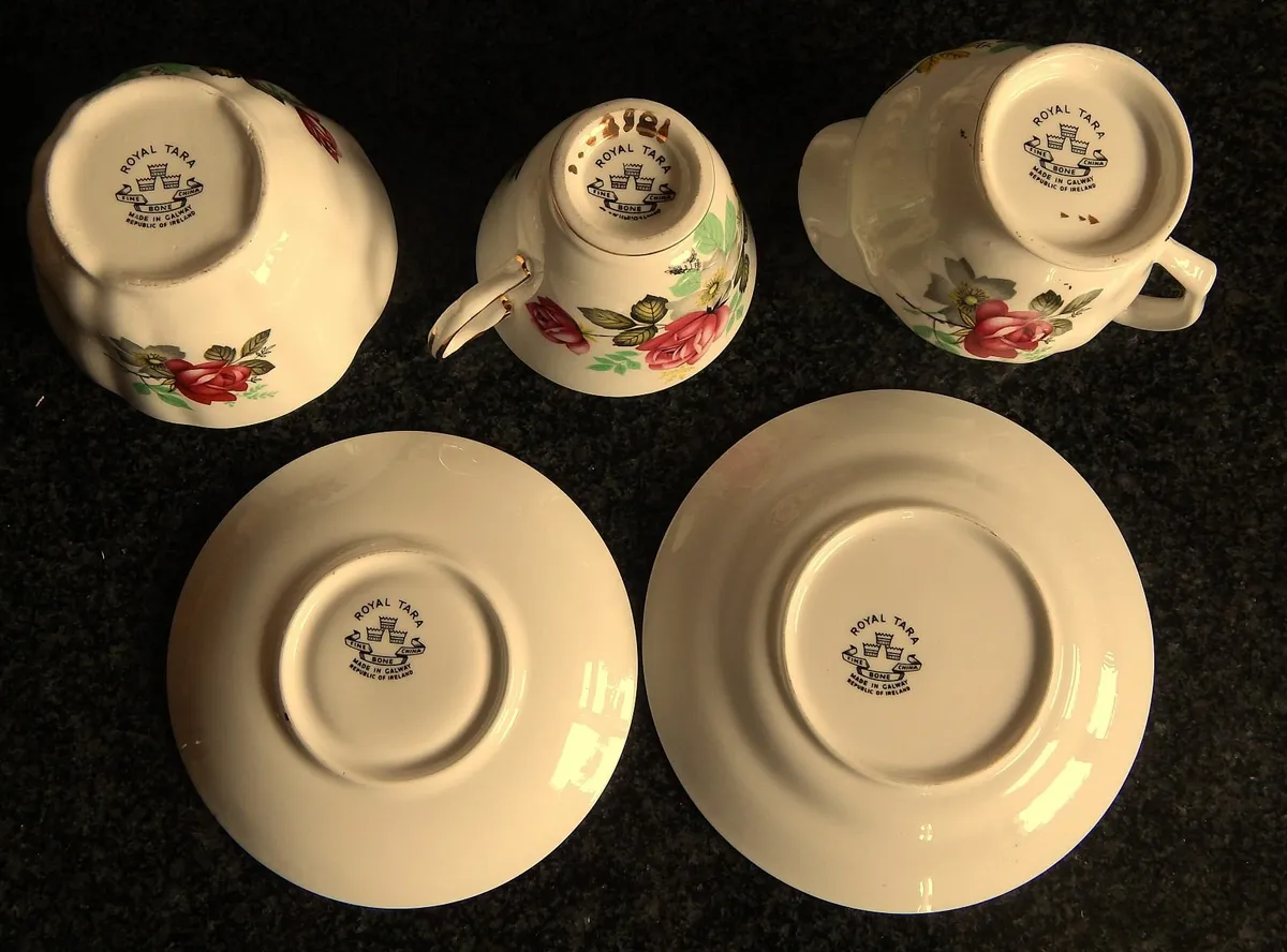 21 Piece Royal Tara Fine Bone China Tea Set - Image 4