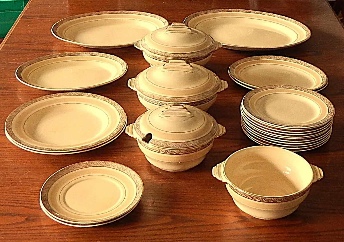 25 Piece Selection of Crown Devon Dinner Service - Image 1