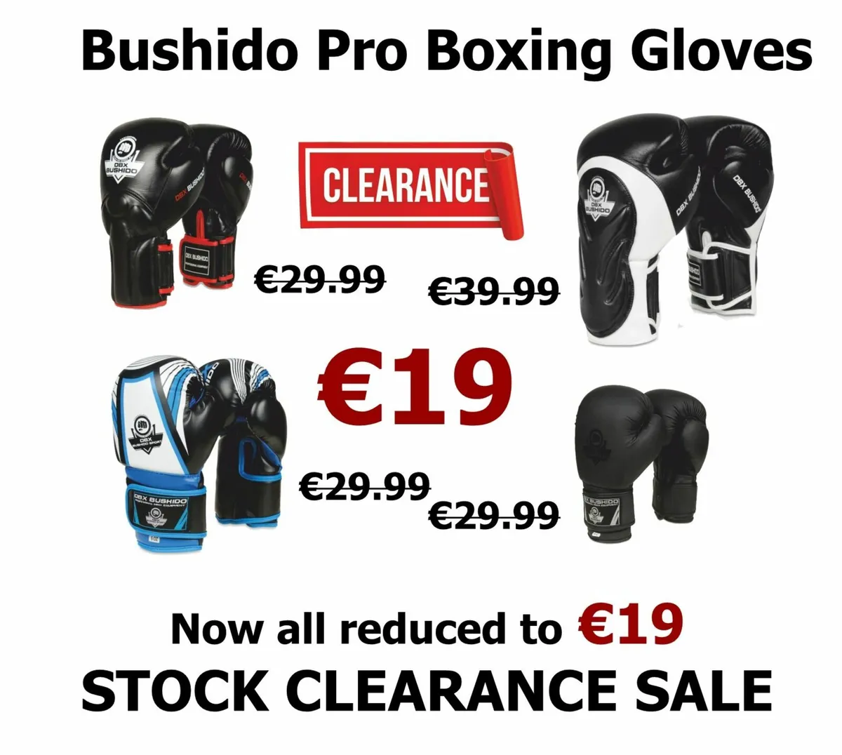MMA & Boxing Gloves Clearance Cost Price - Image 1