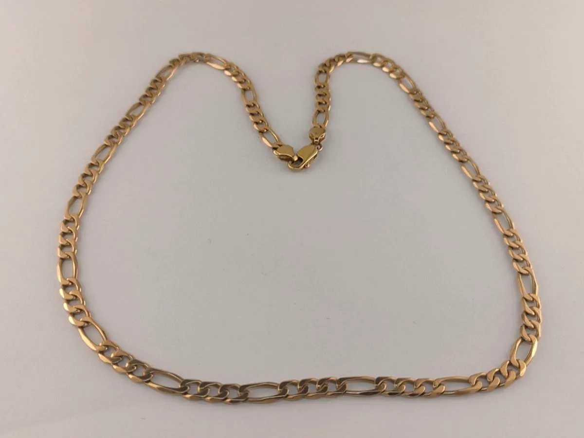 9ct Gold Curb Chain Necklace - Image 2