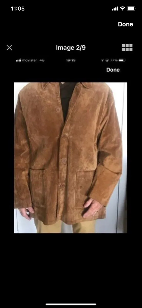 Suede 3/4 Length Jacket - Image 1