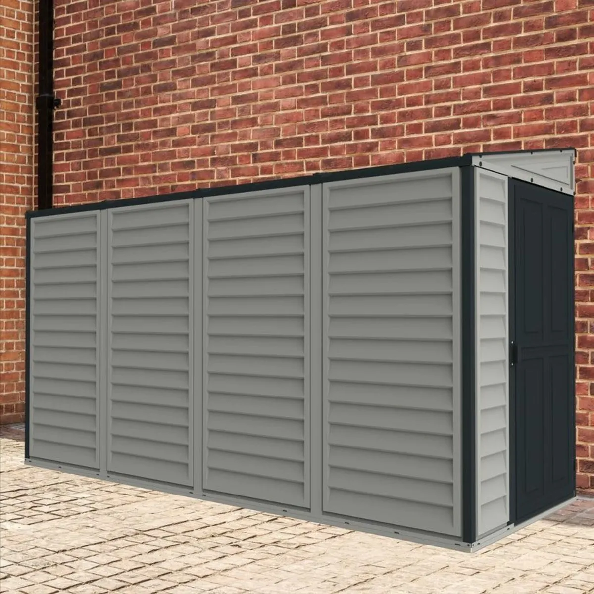 Sidemate 4x10 Vinyl Garden Pent Shed - Image 3