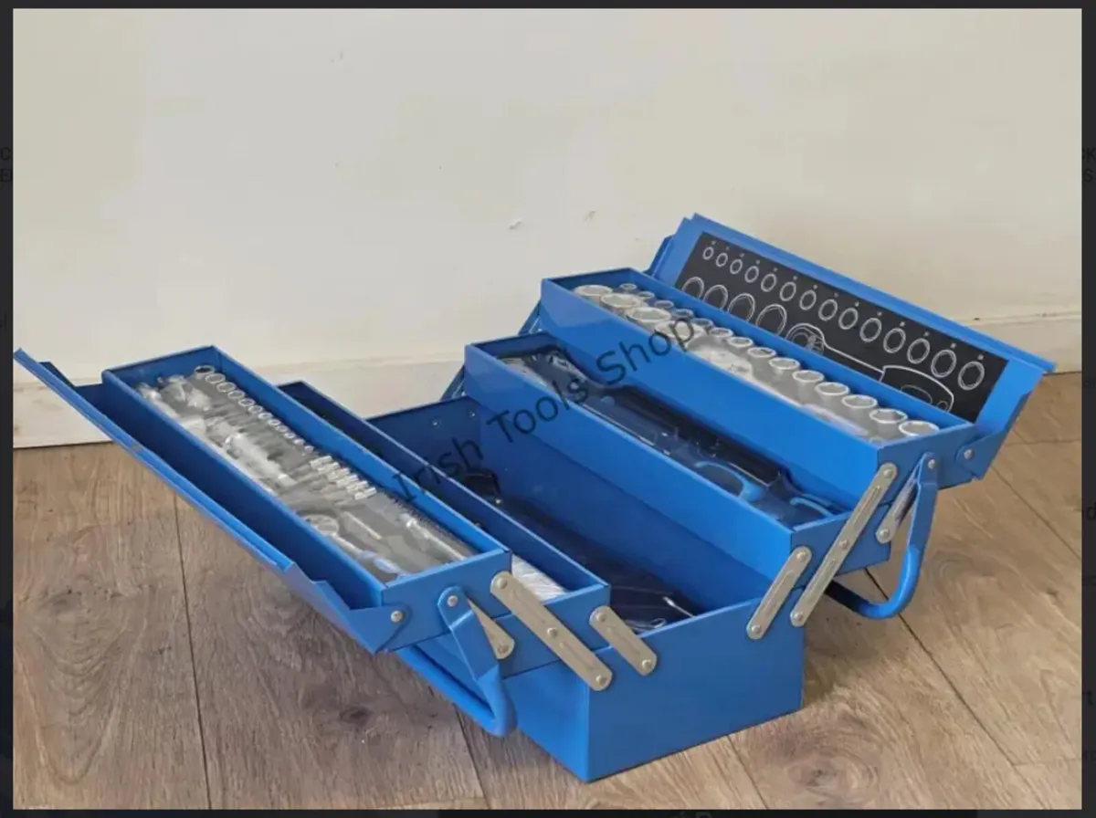85PC Cantilever Tool Metal Box With Tools – 1/4″ &