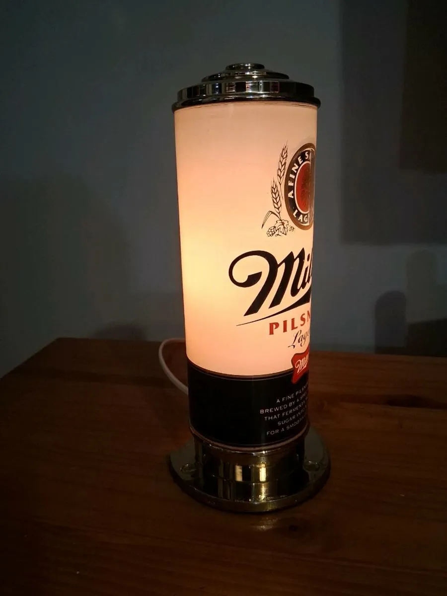Vintage MILLER PILSNER Font Light- 1990 - Image 3