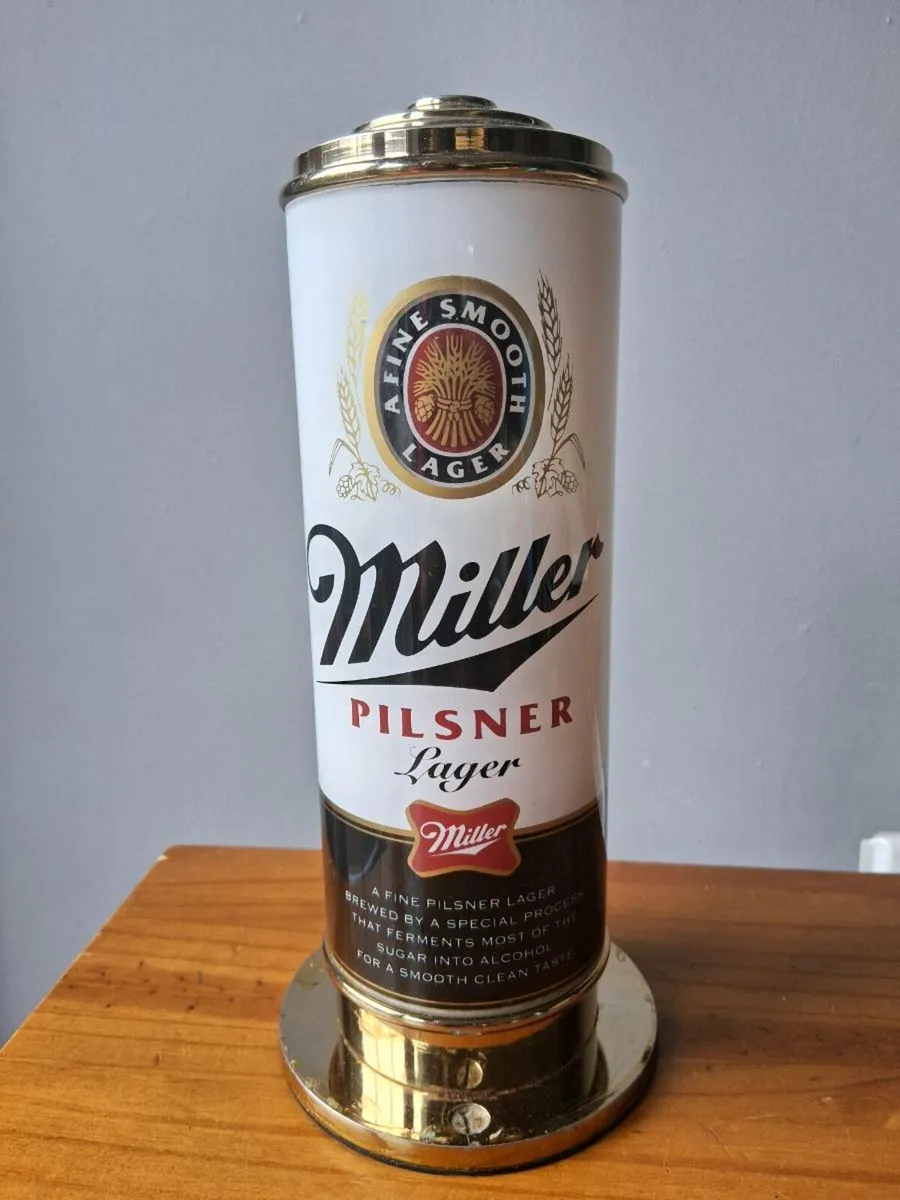 Vintage MILLER PILSNER Font Light- 1990 - Image 4