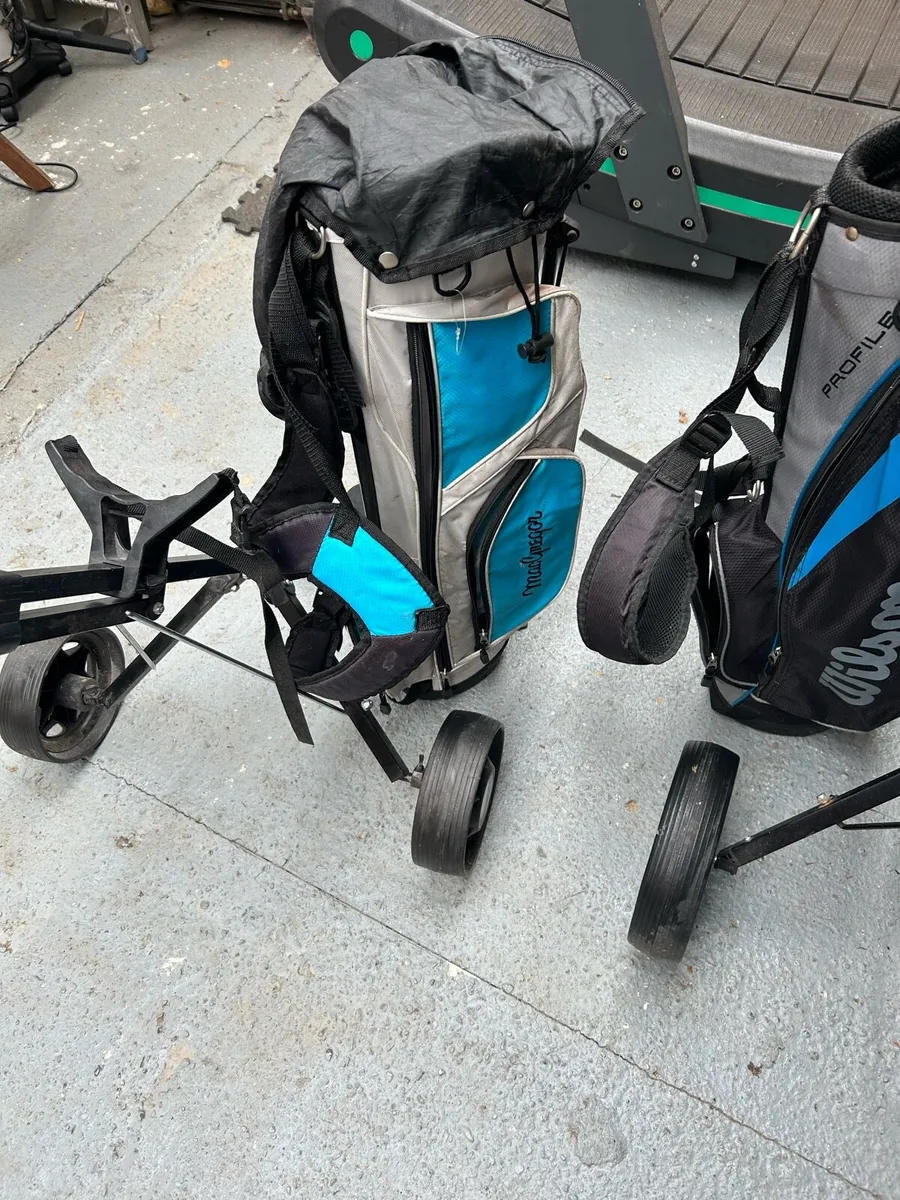 Junior Golf Bags / Trollies x 2 - Image 2