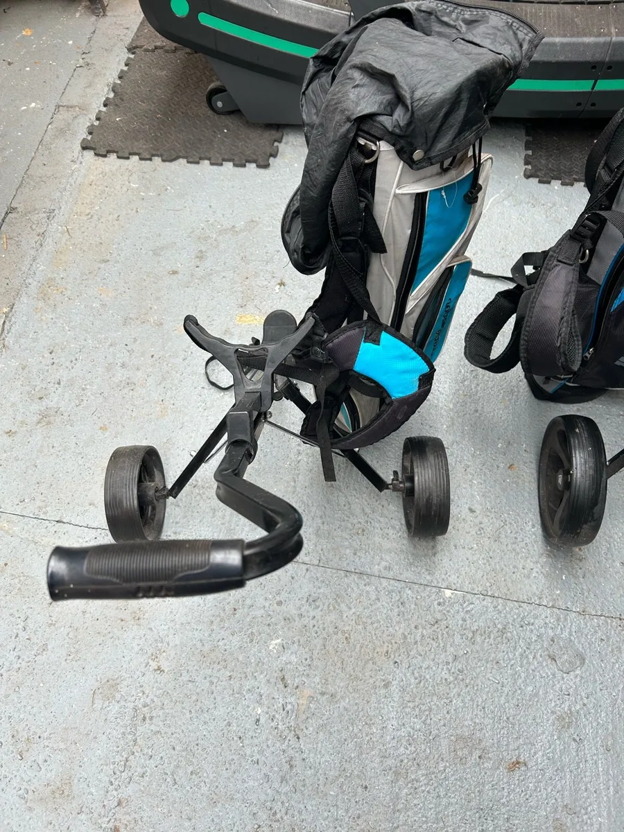 Junior Golf Bags / Trollies x 2 - Image 4