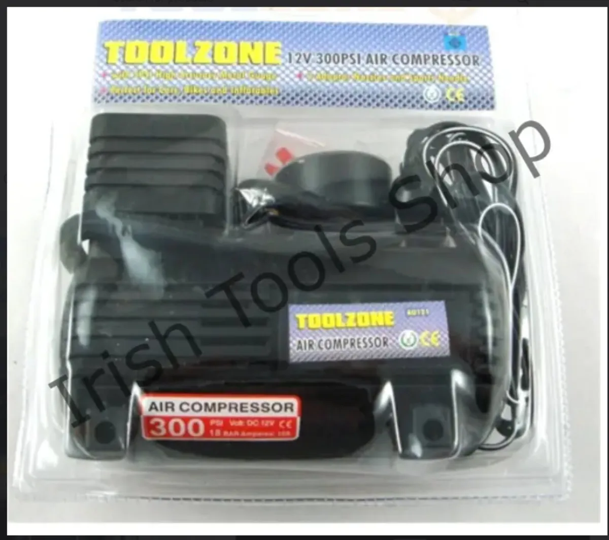 300Psi 12V Air Compressor Metal Gauge Perfect For
