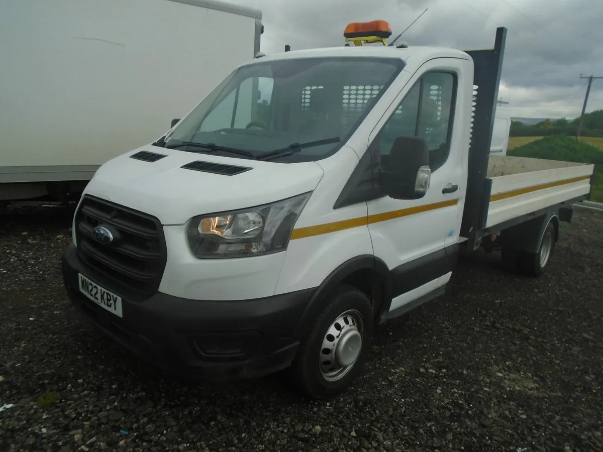 2022 Ford Transit 350 13FT6 ALLOY DROPSIDE TWIN WH - Image 3