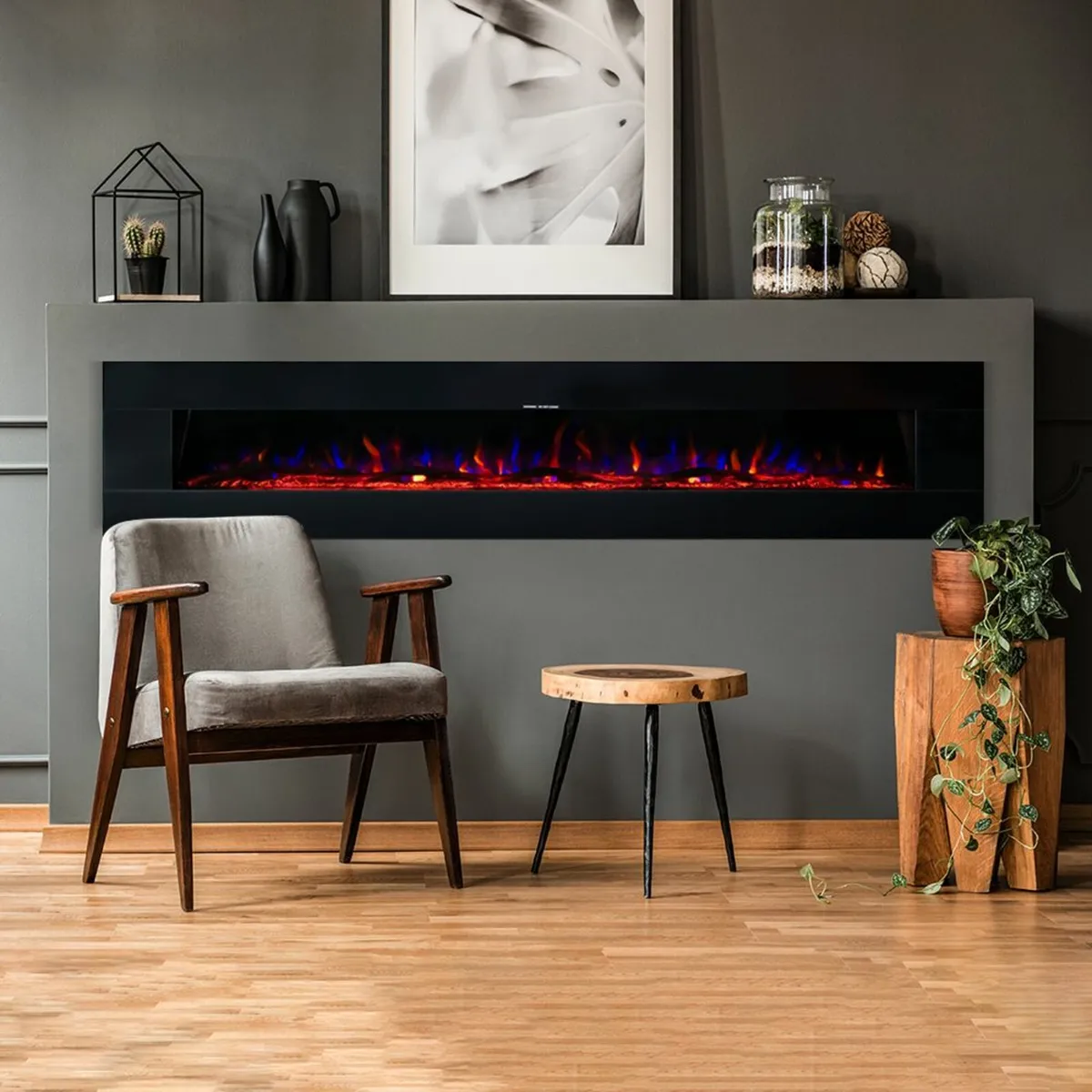 Ezee Glow XL Zara Electric Fire 72″ - Image 1