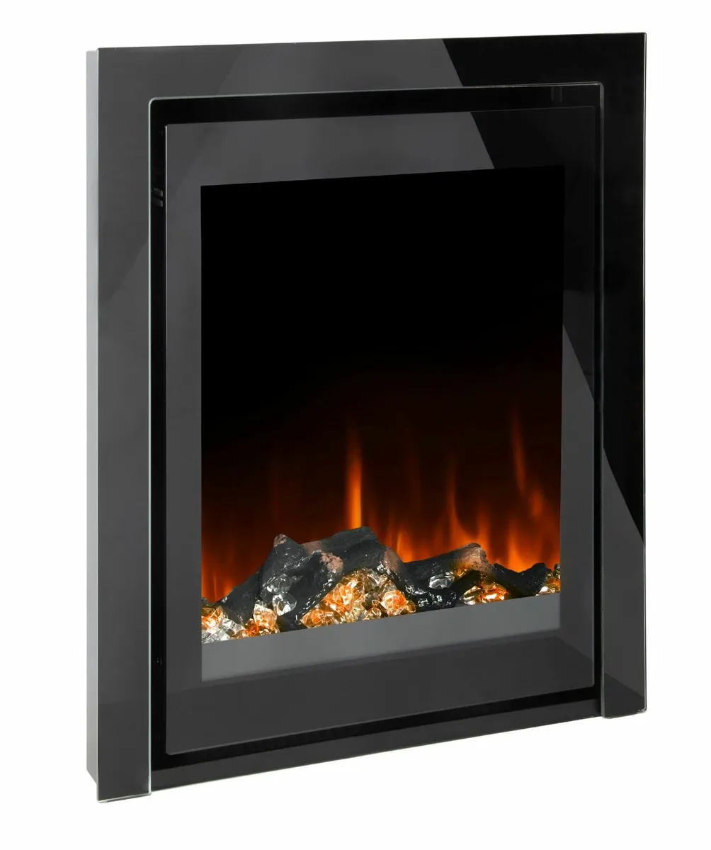 Ezee Glow Pulse Inset Electric Fire Black 16′ - Image 2