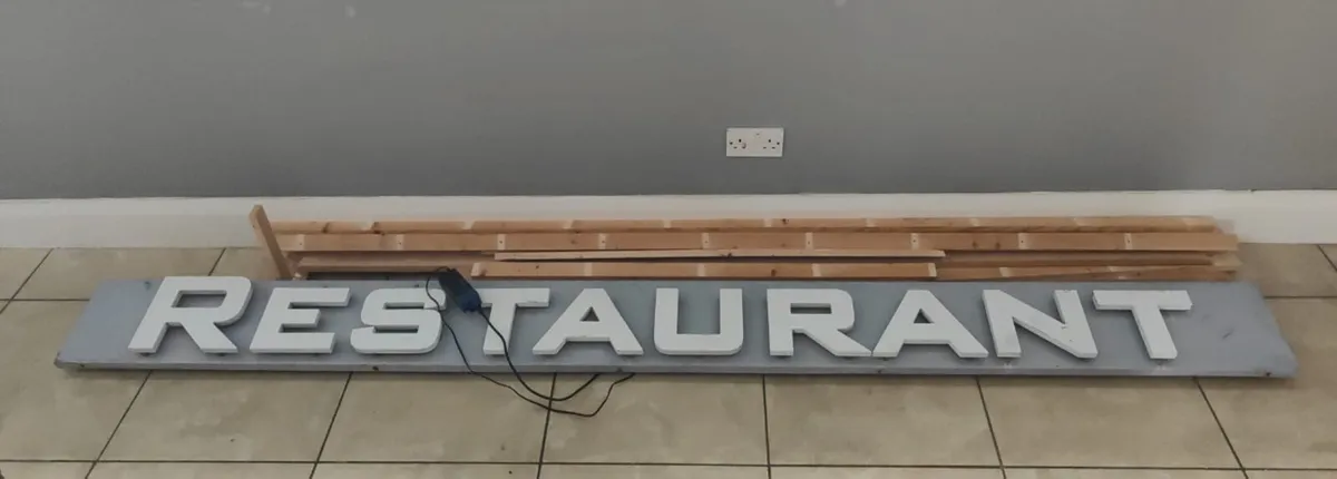 Large Restaurant Sign - Image 4