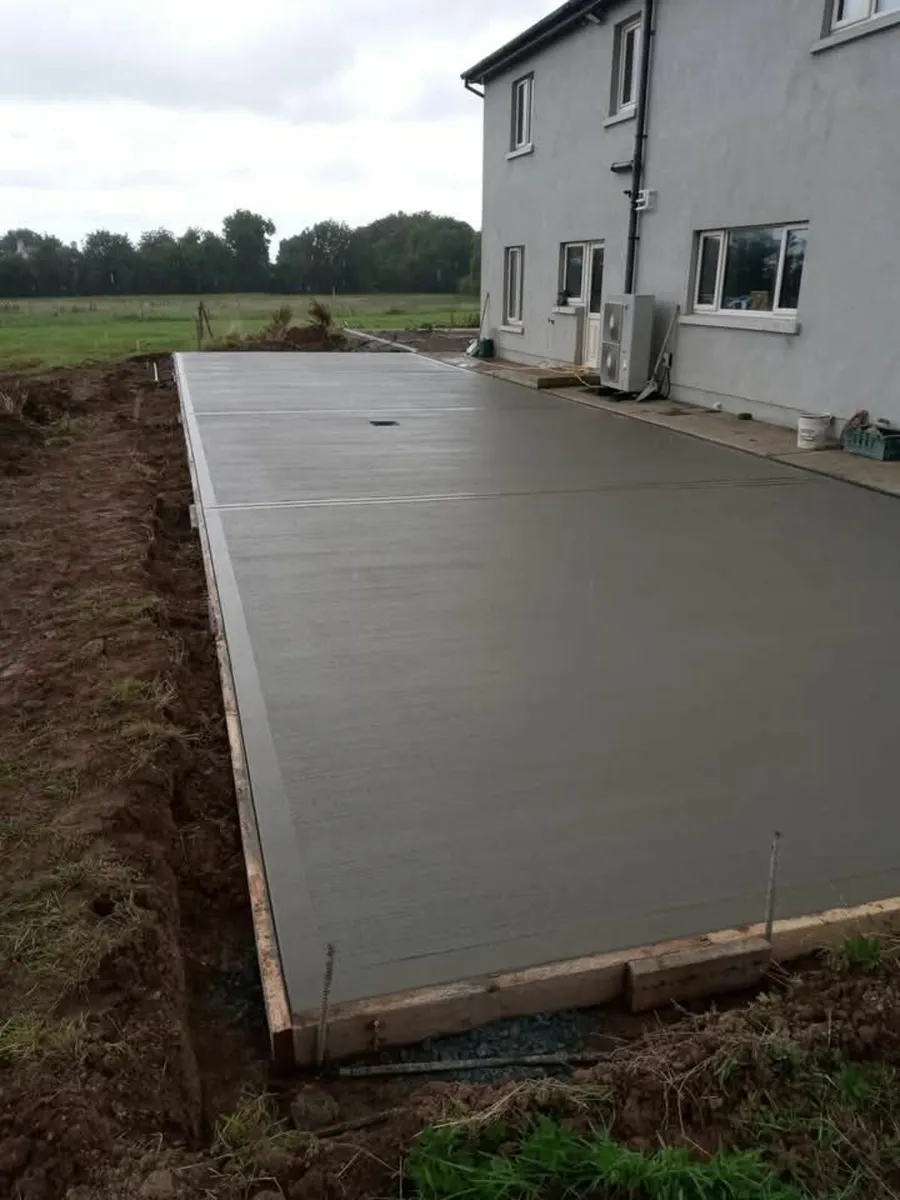 Shed concrete base