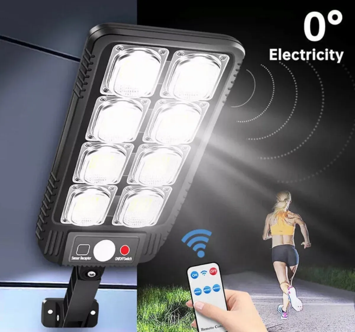 Solar Street Light LED Outdoor with PIR Motion NEW - Image 2