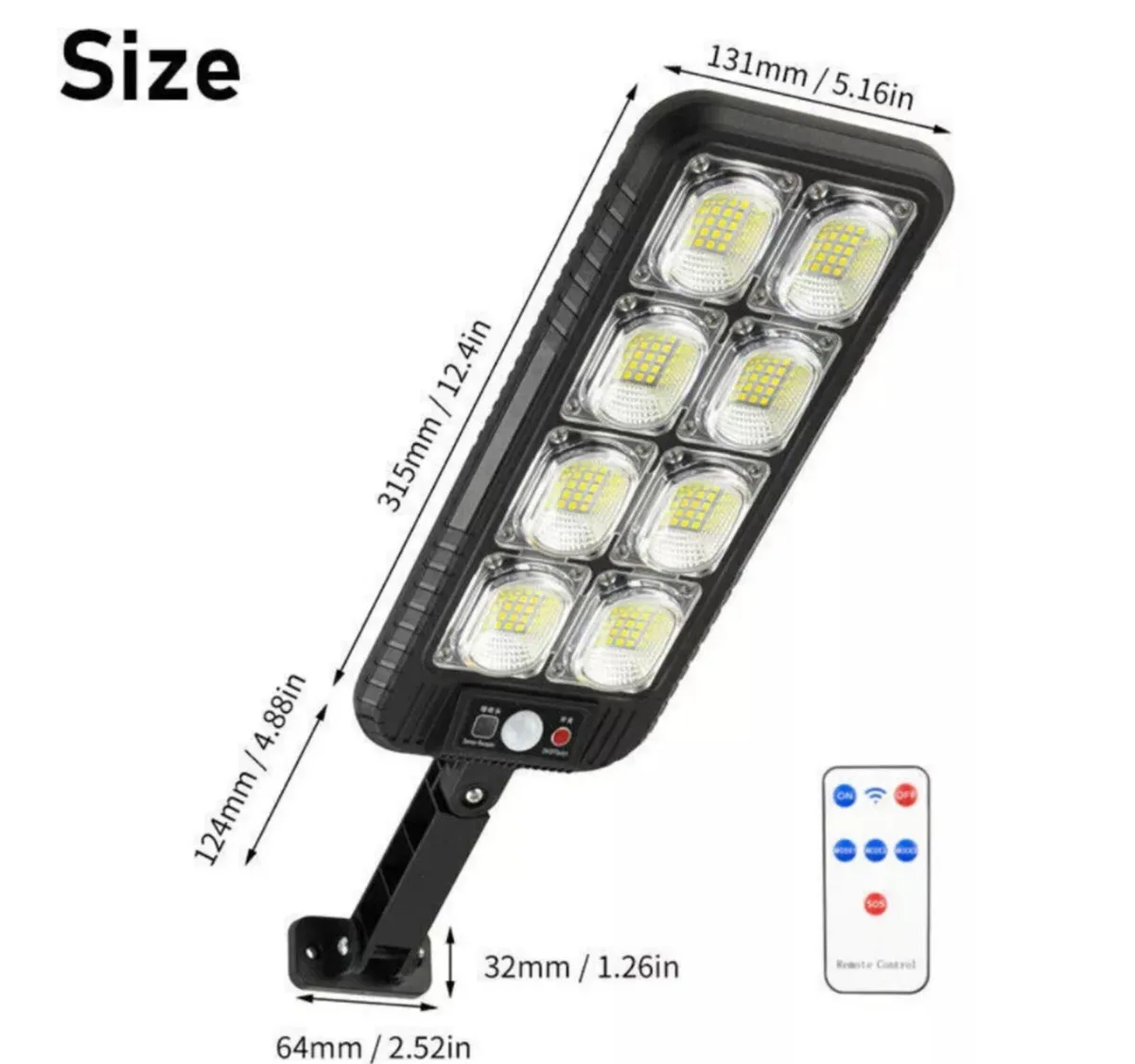 Solar Street Light LED Outdoor with PIR Motion NEW - Image 3