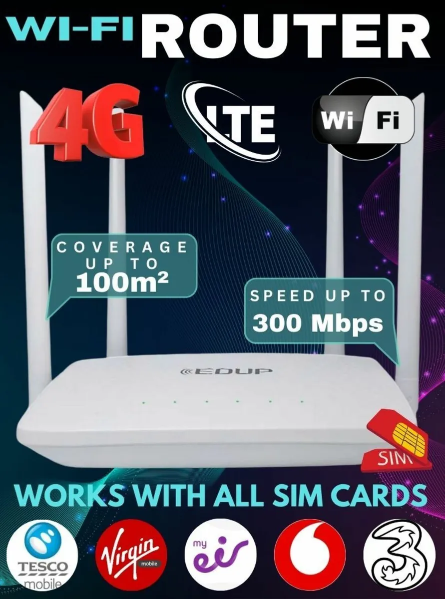 4G Sim Card Mobile Router Internet Modem - Image 1