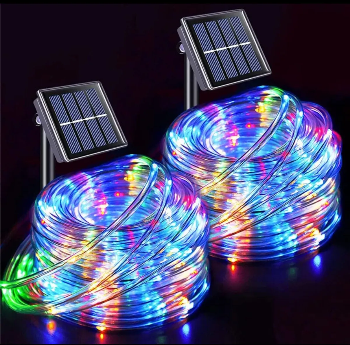 Solar Powered Rope LED String Lights Waterproof - Image 2