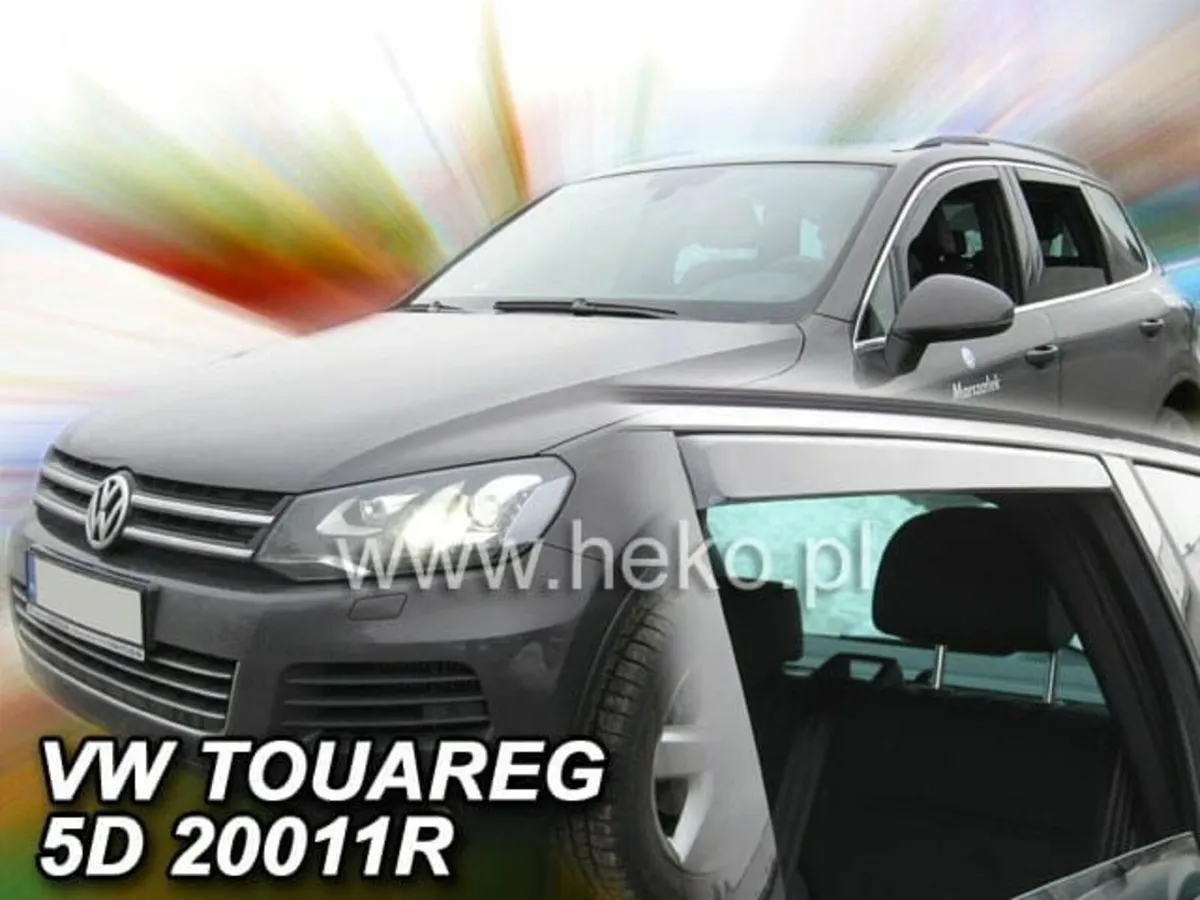 Volkswagen Touareg 4Pc Tinted Wind Deflectors - Image 1