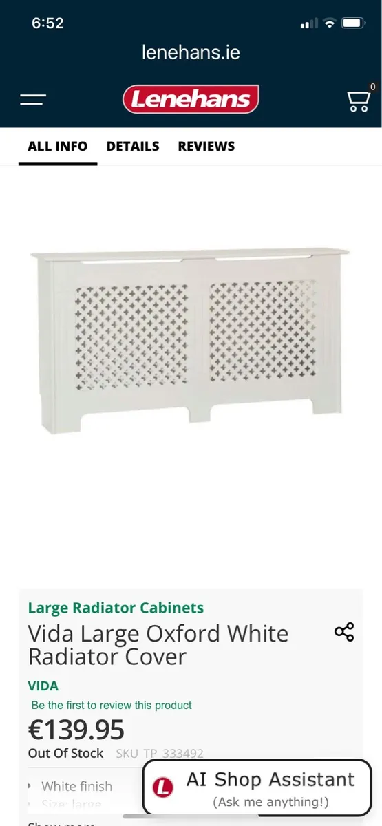 Vida Design Large Radiator Cover - Image 2
