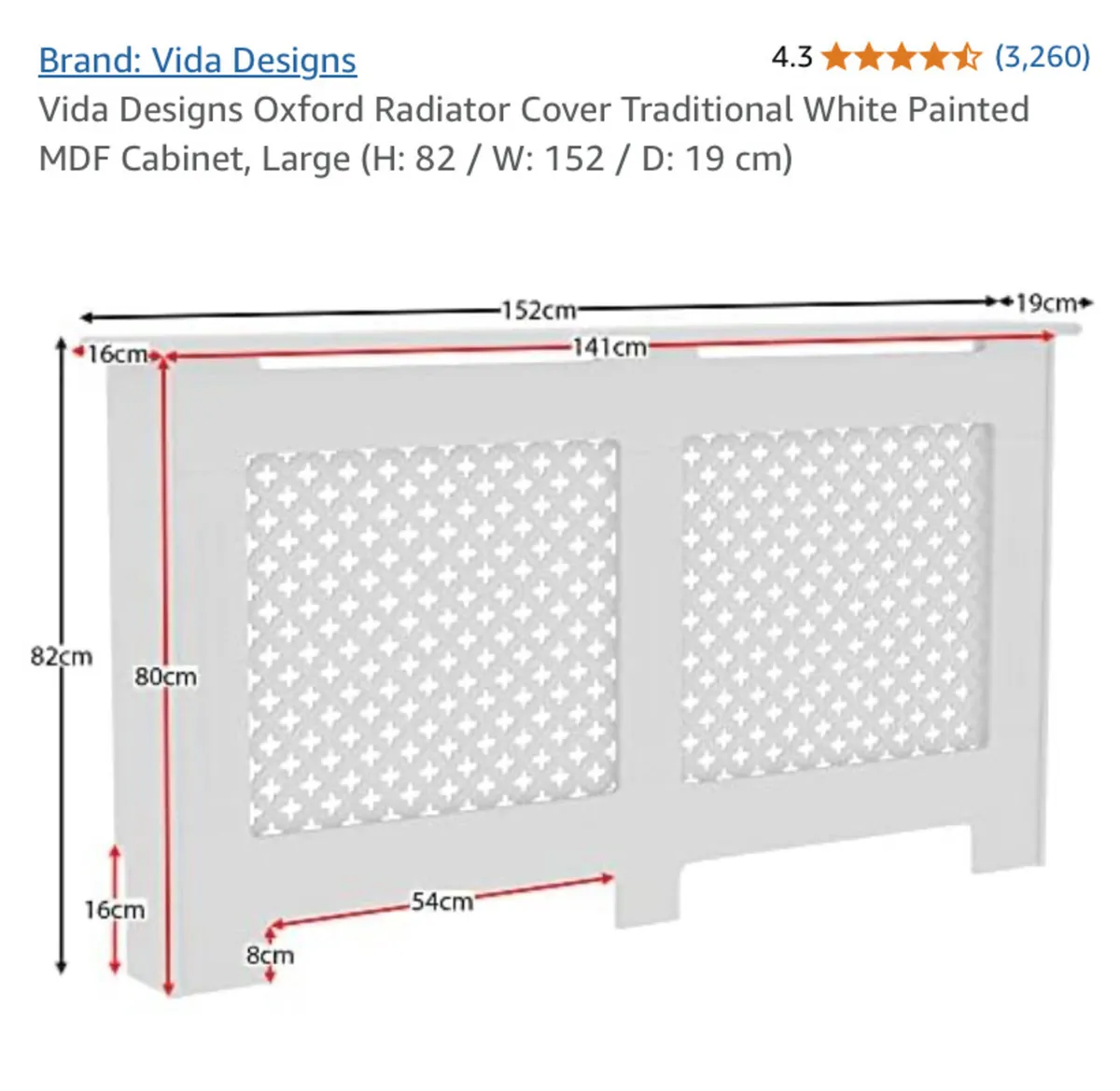 Vida Design Large Radiator Cover - Image 3