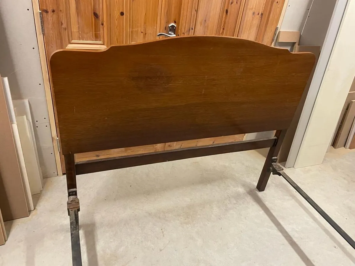 Antique Mahogany Double bed - Image 2