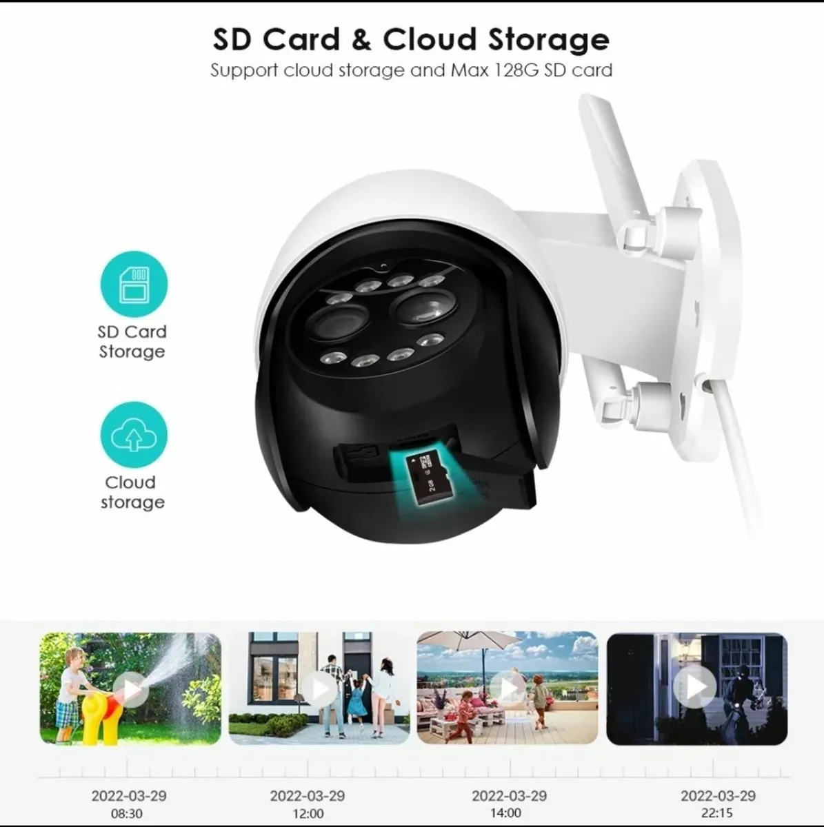8MP Dual Lens Zoom Camera CCTV WiFi Calving Cam - Image 4