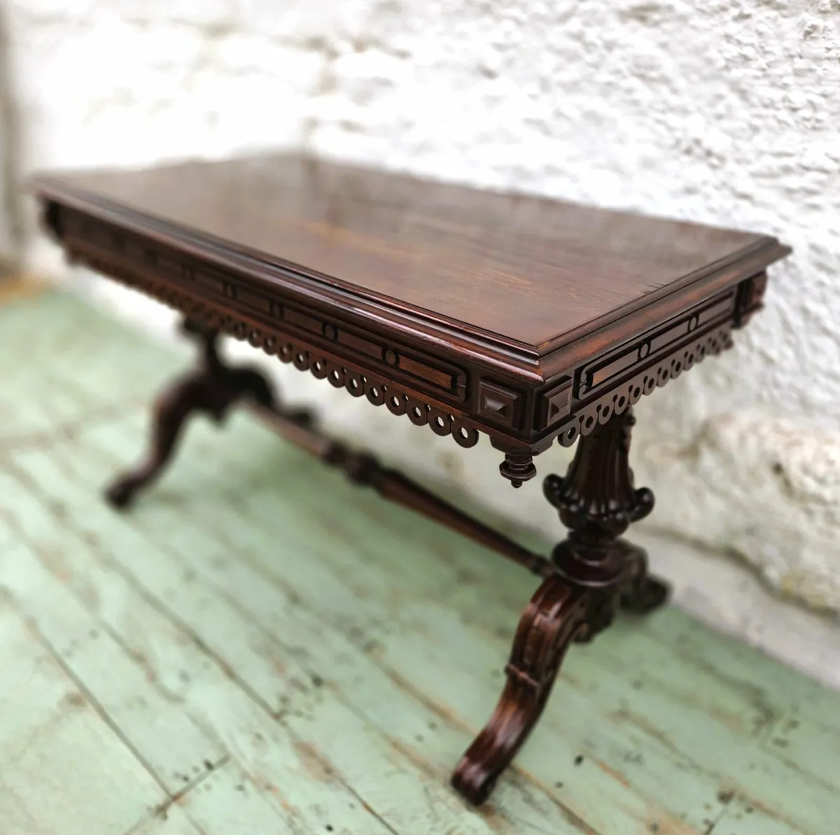 Antique Mahogany Side Table- Circa 1900 - Image 1