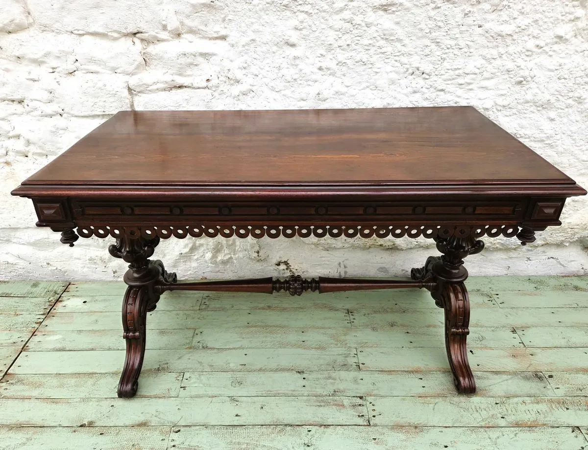Antique Mahogany Side Table- Circa 1900 - Image 2