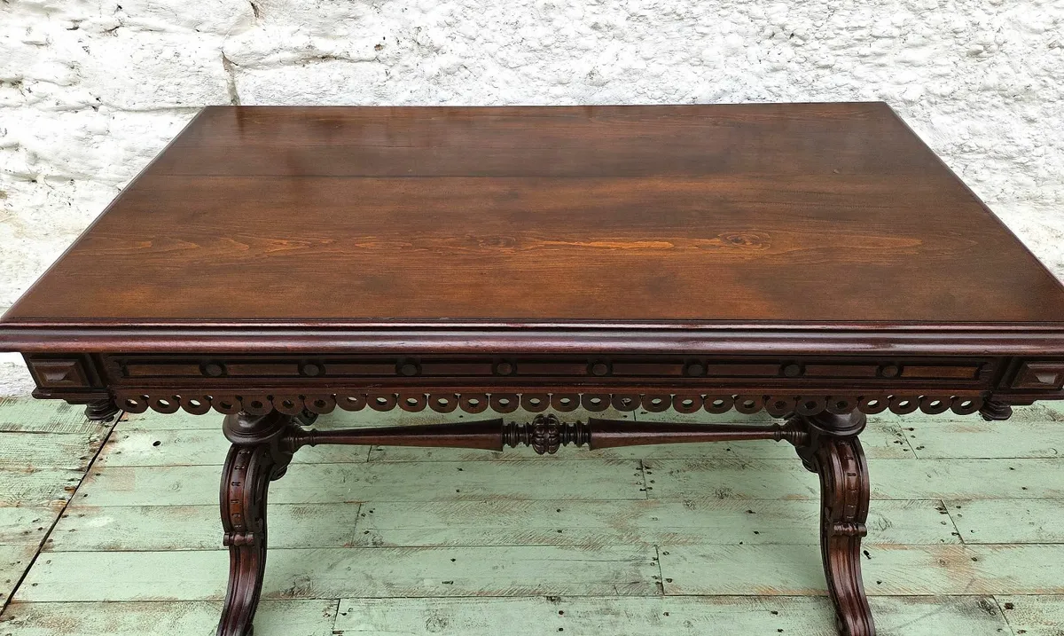 Antique Mahogany Side Table- Circa 1900 - Image 3