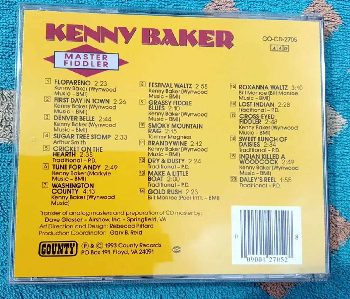 BlueGrass  CDs (4) Kenny Baker/ Bill Monroe - Image 2