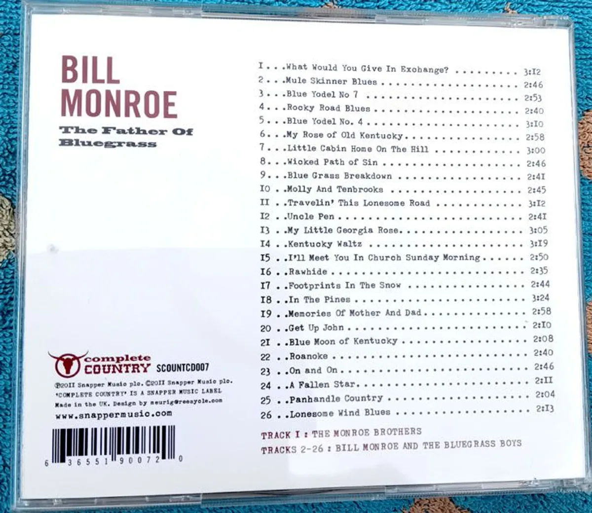 BlueGrass  CDs (4) Kenny Baker/ Bill Monroe - Image 4