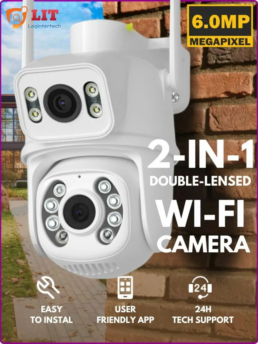 6MP Double CCTV Camera Home Security System - Image 1
