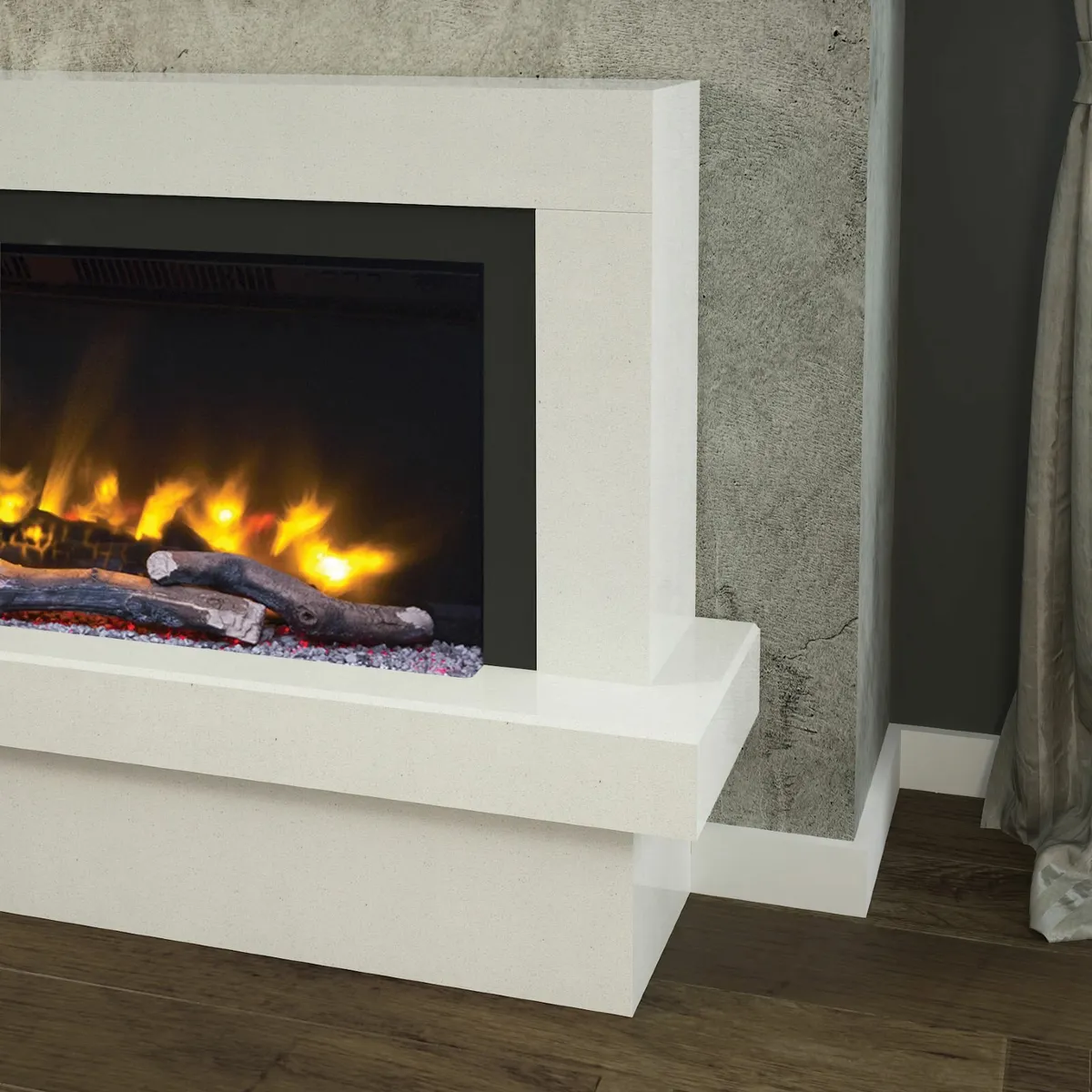 IMPERO Floorstanding Electric Fireplace Suite - Image 2