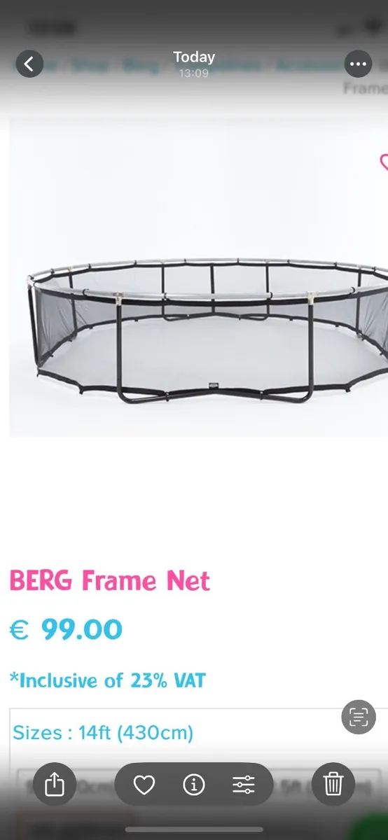 Berg Trampoline Frame Net 430 - Image 1
