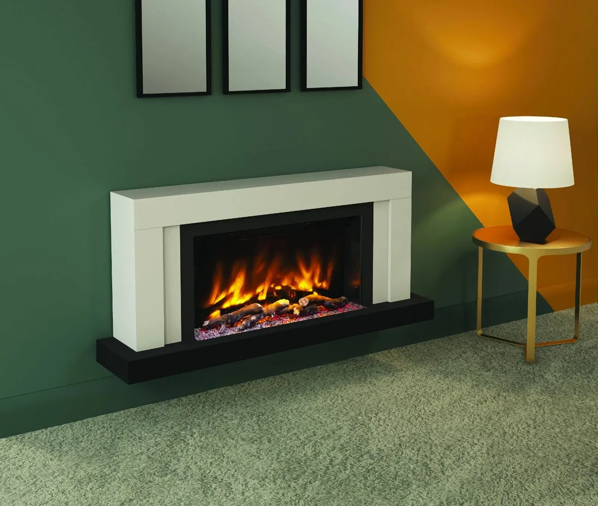 VARDO PRYZM Electric Fireplace Suite - Image 1