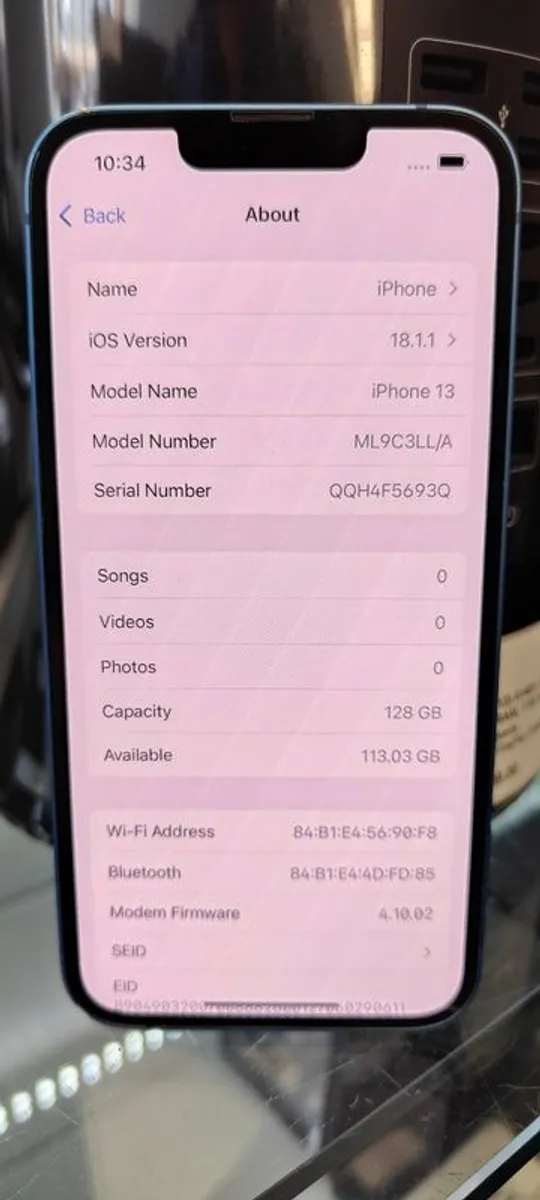 Apple iPhone 13 128GB Factory Unlocked Bliue (Battery: 87%) - Image 4