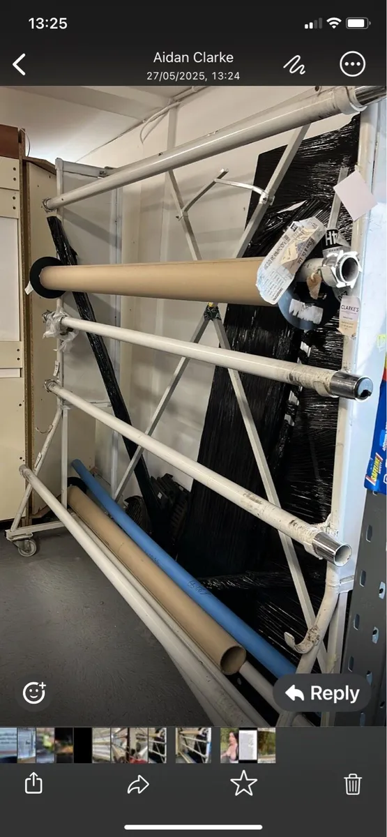 Carpet and vinyl roll stands - Image 4