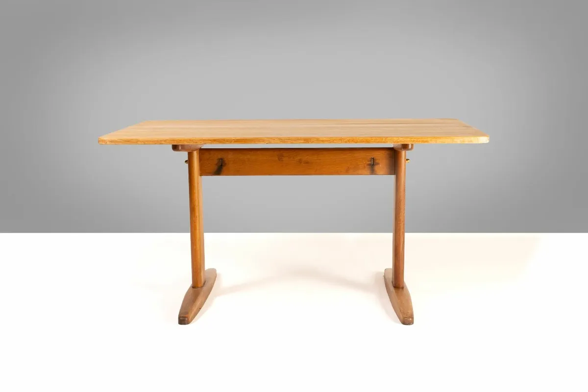 Borge Mogensen Mid Century Danish Oak Dining Table - Image 1