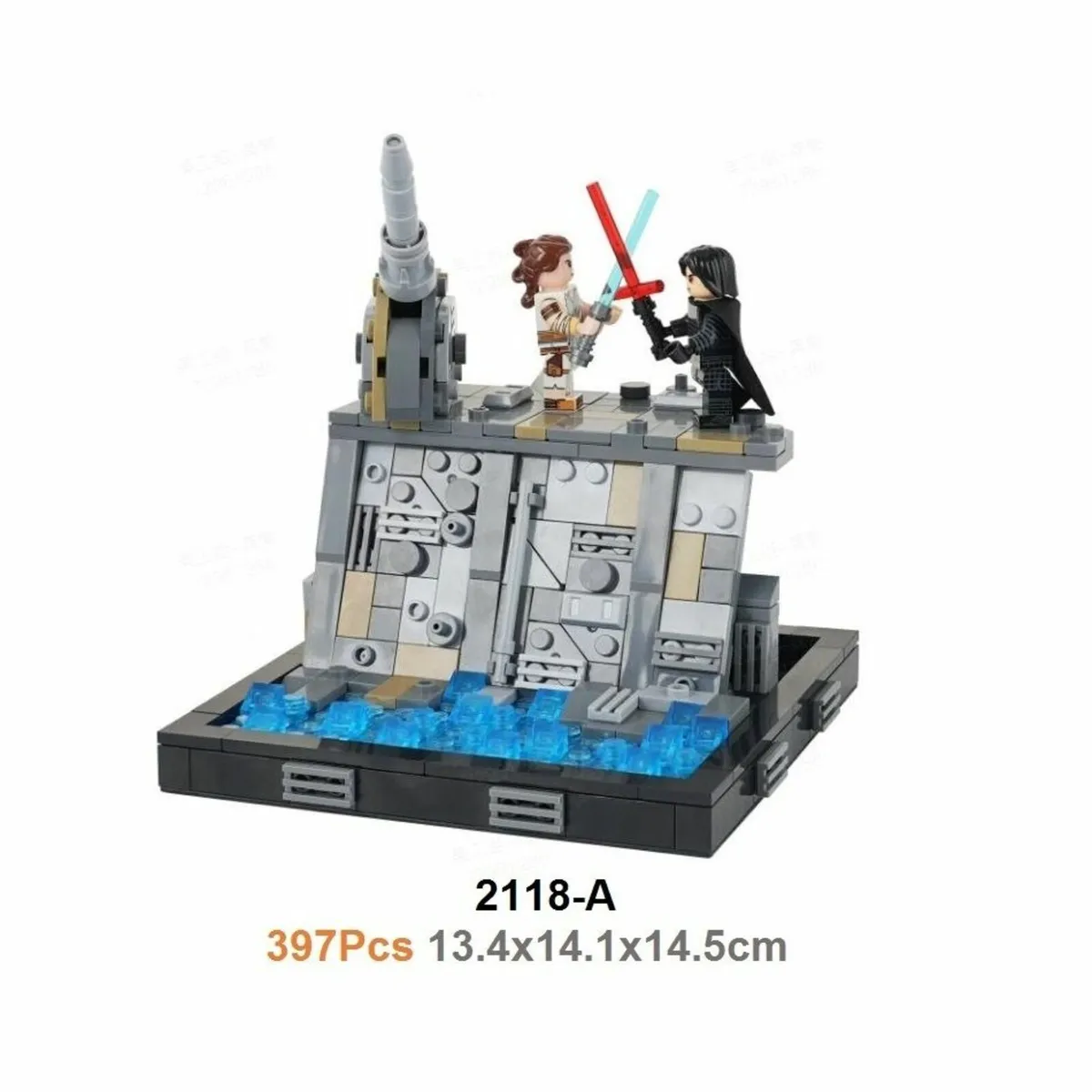 Star Wars Rey Vs Kylo Ren Duel Lego Minifigures - Image 1