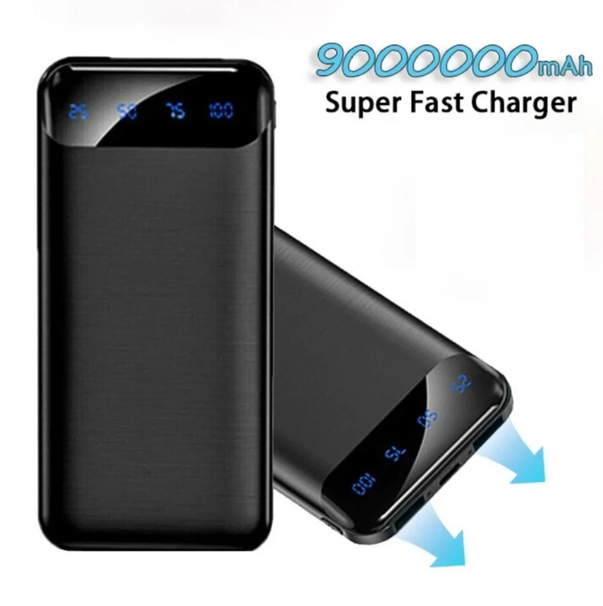 9000000mAh Power Bank Pack 2 USB Fast Charger NEW - Image 1