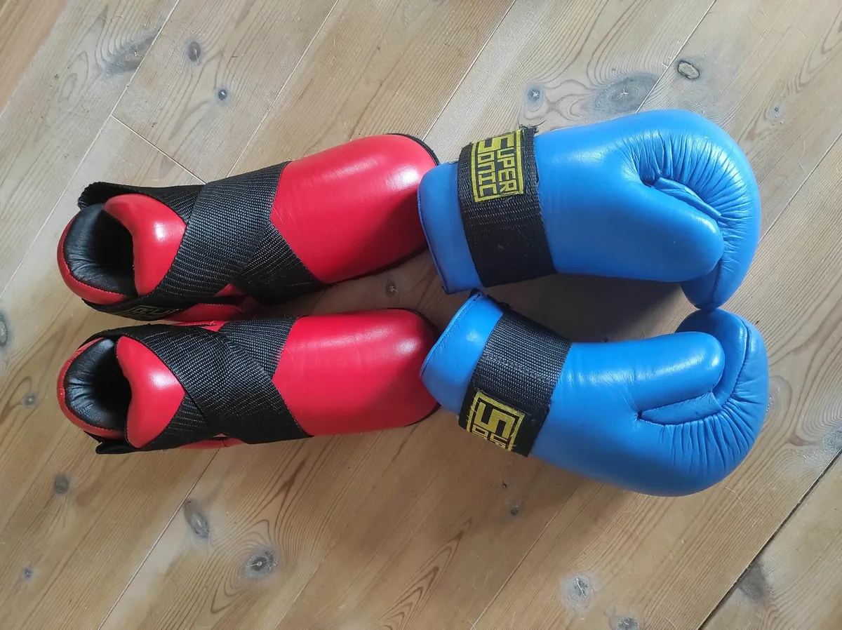 Taekwondo gloves and boots - Image 1