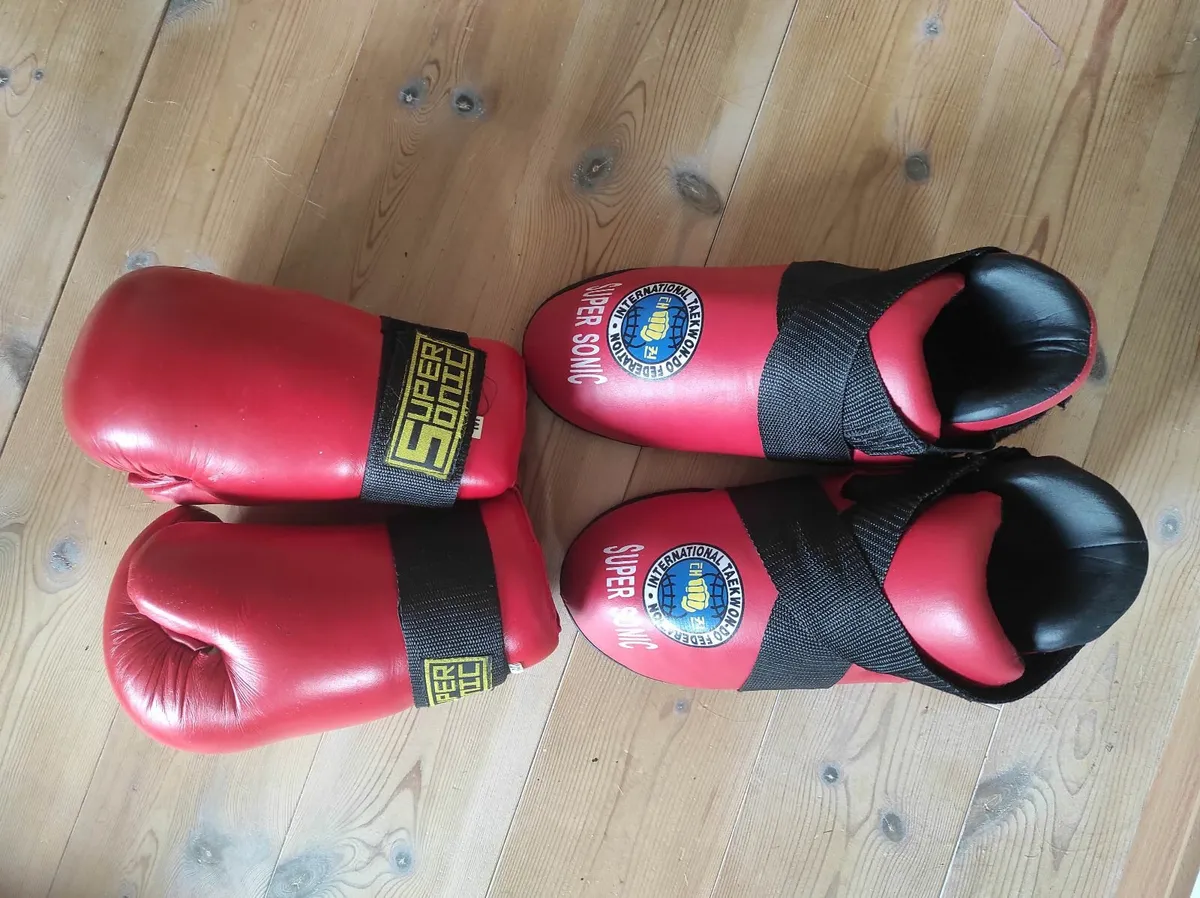 Taekwondo gloves and boots - Image 2