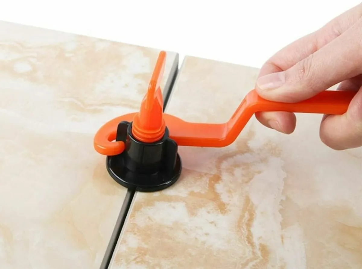 Tile Leveling System Reusable Clips Orange Spacers - Image 2