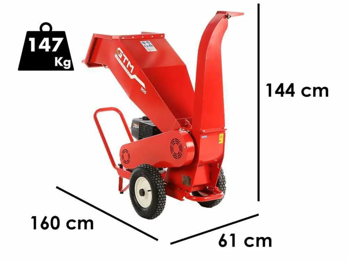 GTM 900 Petrol Wood Chipper - Image 1