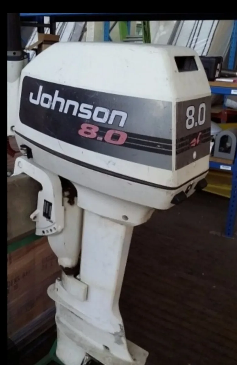 19ff lake boat & 8hp Johnson engine - Image 1